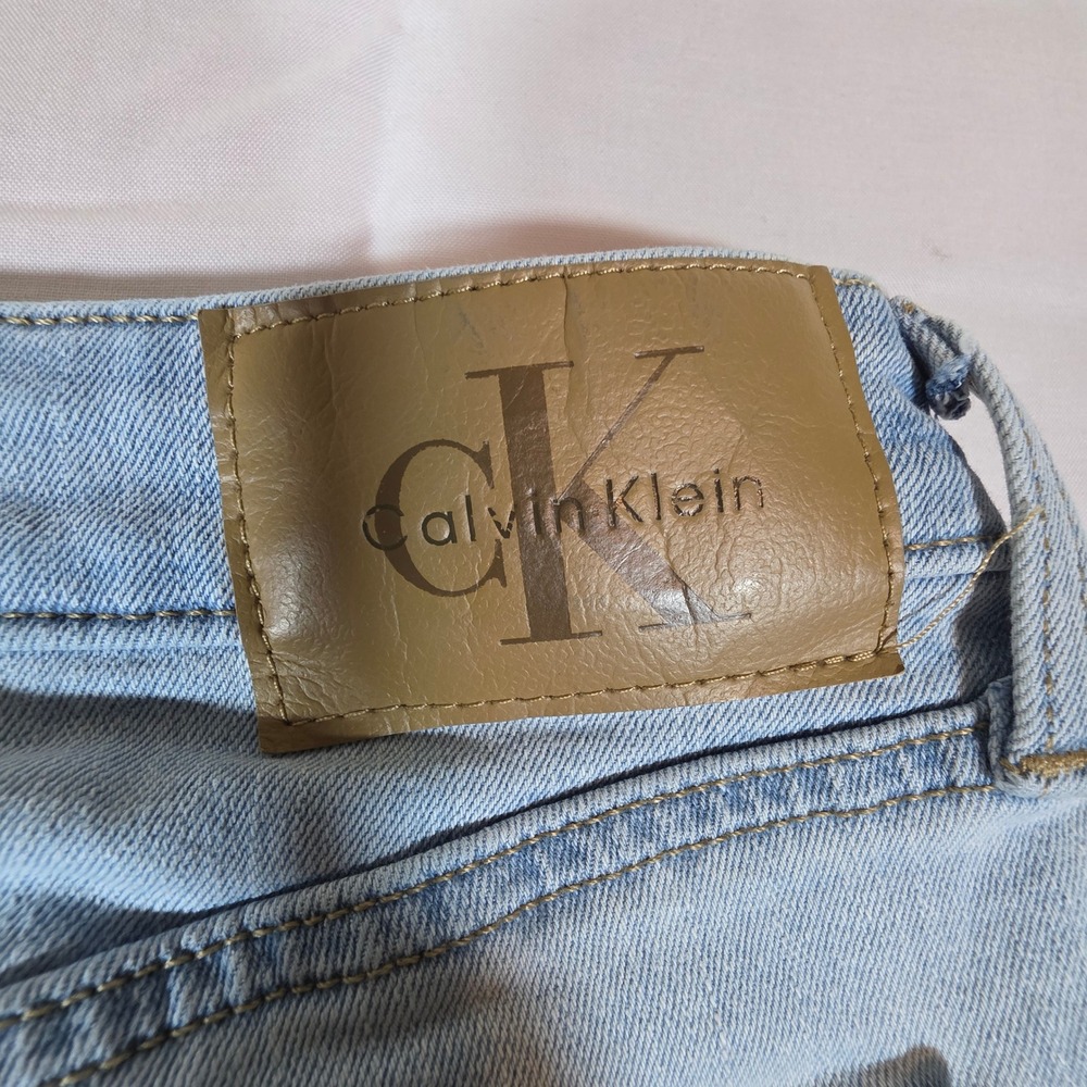 Calvin Klein Jeans Womens 30 High Rise Skinny Ankle Light Wash Blue Denim - Picture 10 of 13
